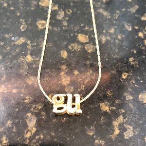 Gonzaga gu gold necklace